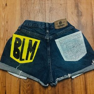 BLM high waisted shorts